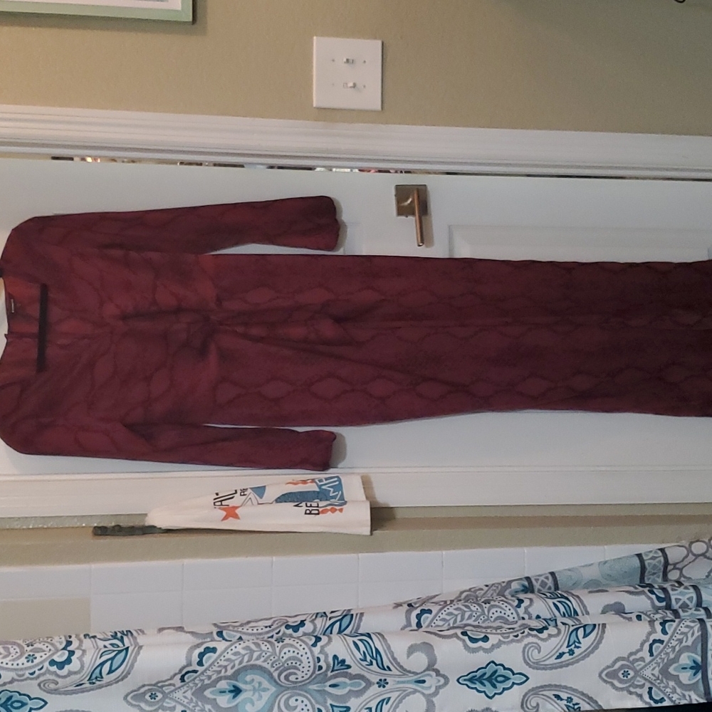 Express Python Printed Jumpsuit - image 1